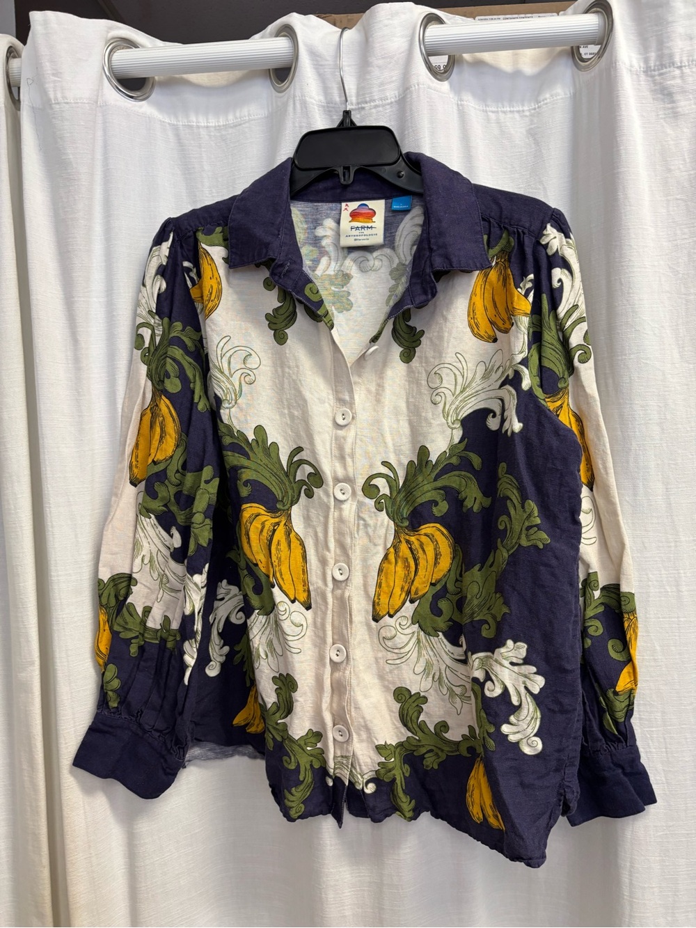 Farm Rio X Anthropologie Puff Sleeve Blouse - Picture 8 of 9